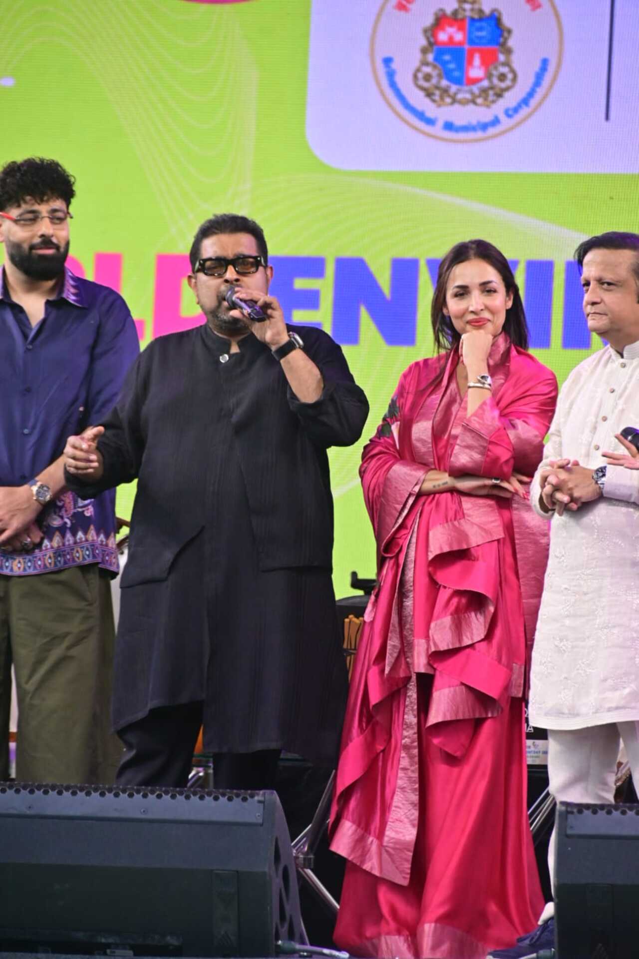 Badshah, Shankar Mahadevan and Malaika Arora were seen sharing stage at an event in the city.